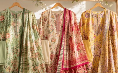 Digital Printed Three Piece Lawn – নতুন কালেকশন এখন | Trativaa