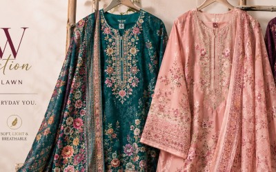 Pakistani Inspired Lawn Collection – নতুন সিজনাল কালেকশন | Trativaa