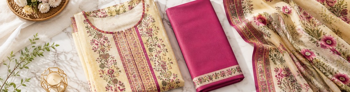 Cotton Three Piece Online in Bangladesh | Premium Women's Cotton Collection | Trativaa