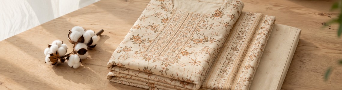 Cotton Three Piece Online Bangladesh | 100% Pure Cotton | Trativaa