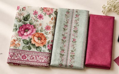 কাস্টম ডিজিটাল প্রিন্ট থ্রি পিস (Custom Print 3 Piece) | Trativaa BD