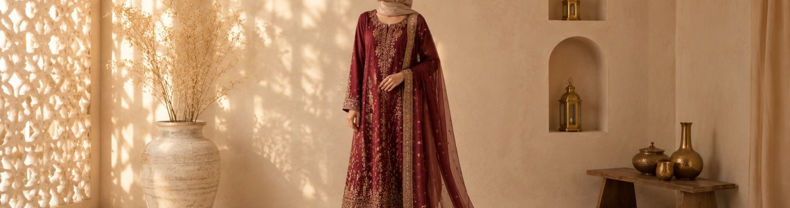 Eid Fashion 2027: Elegant Abaya & Three-Piece Looks