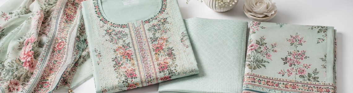 Jamjam Swiss Cotton Three Piece – সেরা কটন থ্রি পিস | Trativaa