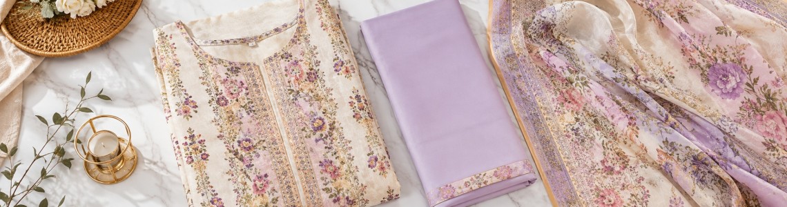 Lawn Three Piece Online in Bangladesh | Premium Cotton Lawn Collection | Trativaa