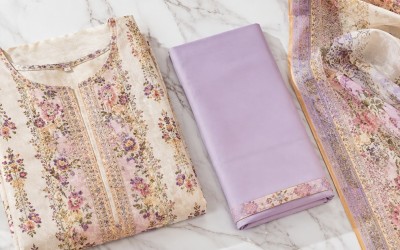 Lawn Three Piece Online in Bangladesh | Premium Cotton Lawn Collection | Trativaa