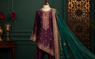 Pakistani Design Inspired Three Piece – স্টাইল ও কেনার গাইড | Trativaa