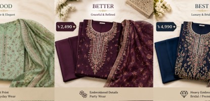 Pakistani Design Three Piece Price – দাম নির্ধারণ করে যা | Trativaa