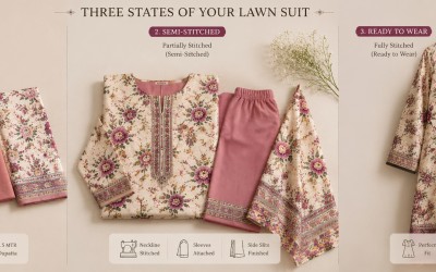 Pakistani Lawn Suits: আনস্টিচড নাকি রেডিমেড? সাইজ গাইড | Trativaa