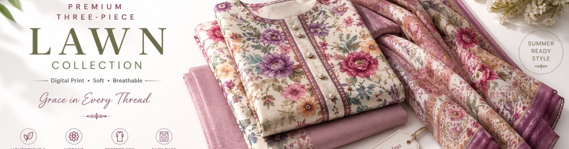 পাকিস্তানি লন থ্রি পিস (Pakistani Lawn Three Piece) — বৈশিষ্ট্য, দাম ও কেনার গাইড | Trativaa
