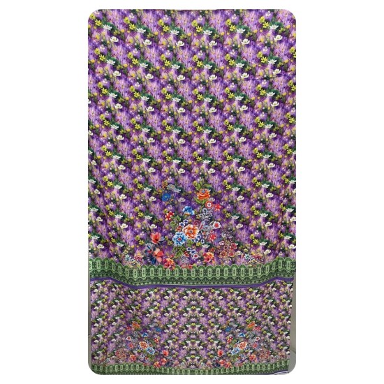 Zam Zam 3 Piece – Purple Bloom Digital Print Cotton Fabric