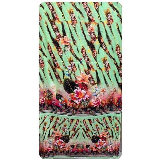 Zam Zam 3 piece – Mint Blossom Digital Print Cotton Fabric