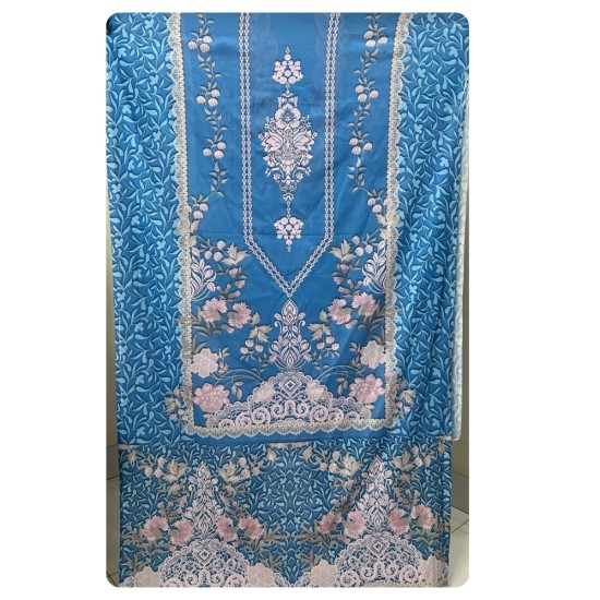 Zam Zam 3 Piece – Sky Bloom Digital Print Cotton Fabric