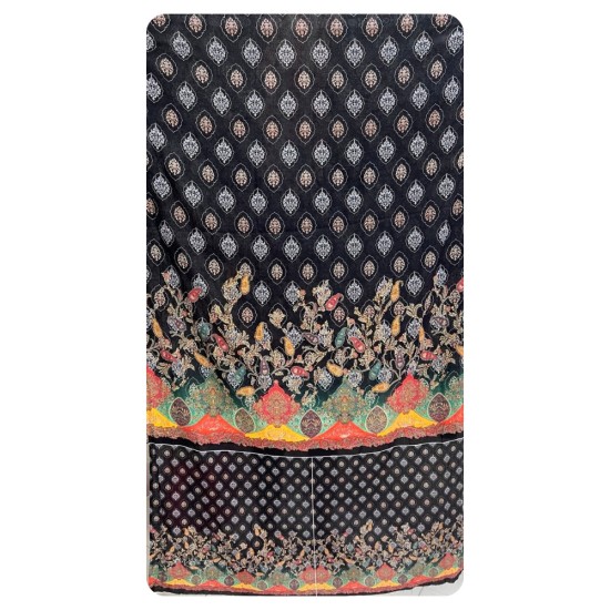 Zam Zam 3 Piece – Royal Noir Digital Print Cotton Fabric