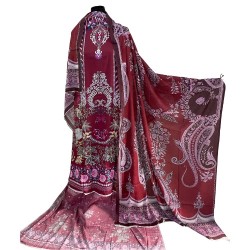 Zam Zam Premium Digital Print Cotton Fabric – Paisley & Floral Design