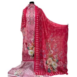 Zam Zam Digital Printed Cotton Dress – Fresh Green Floral Edition