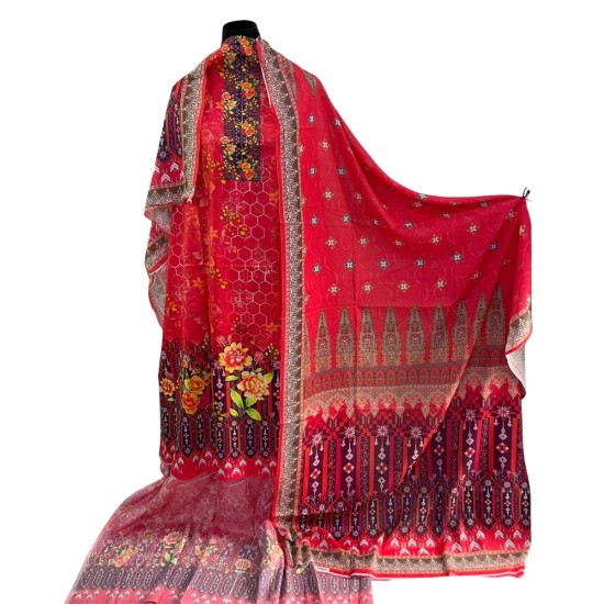 Zam Zam 3 piece – Scarlet Meadow Digital Print Cotton Fabric