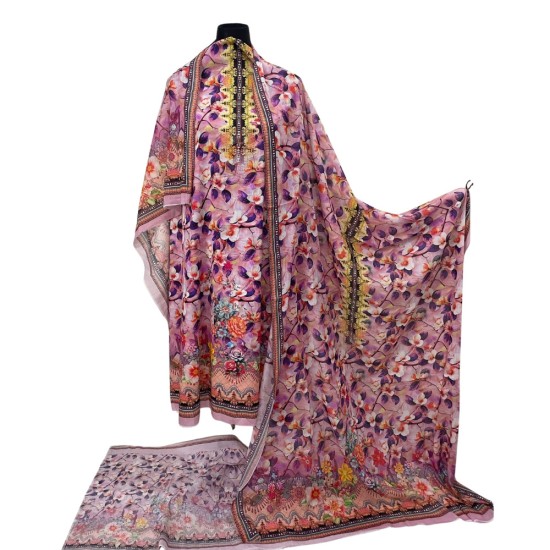 Zam Zam 3 piece – Blossom Mirage Digital Print Cotton Fabric