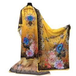 Zam Zam 3 Piece – Yellow Heritage 2 Digital Print Cotton Fabric
