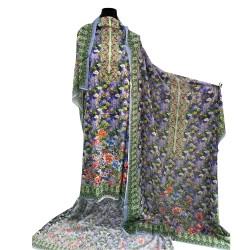 Zam Zam 3 Piece – Lavender Meadow Digital Print Cotton Fabric