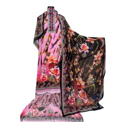 Zam Zam 3 Piece – Yellow Heritage Digital Print Cotton Fabric