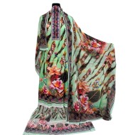 Zam Zam 3 piece – Mint Blossom Digital Print Cotton Fabric