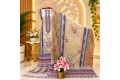 Golden Blossom Digital Print Three Piece | TV-D043