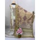 Golden Beige Floral Elegance Digital Print Three Piece | TV-D046