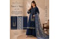 Noor-e-Navy Premium Cotton Lawn 3 Piece