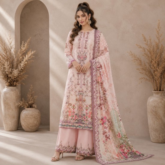 Peach Garden Lawn 3 Piece – Trativaa TV-D006
