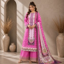 Royal Fuchsia Lawn 3 Piece – Trativaa TV-D008