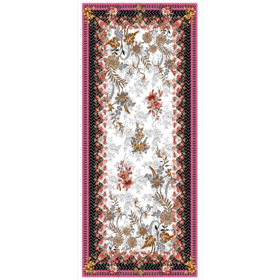 White Floral Lawn 3 Piece – Trativaa TV-D001
