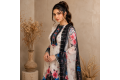 Zam Zam – Black & White Bloom Designer Cotton Fabric