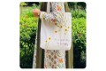 Handmade Floral Embroidered Tote Bag – White | Multi-Color Yarn Design