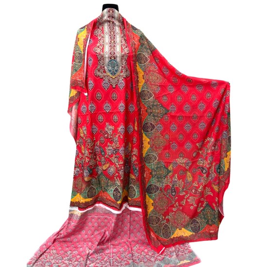 Zam Zam 3 piece – Royal Heritage Digital Print Cotton Fabric